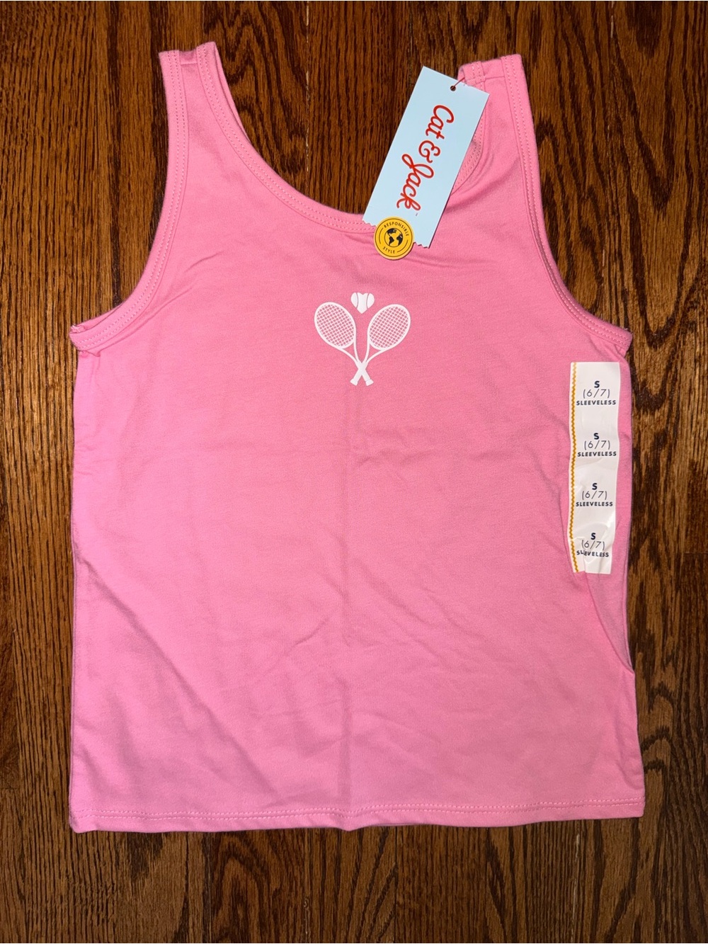 Cat & Jack Pink Graphic Tank Top
